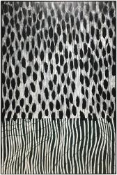 Black And White Painting With a Zebra Print